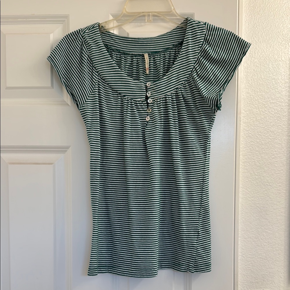Striped Green Top